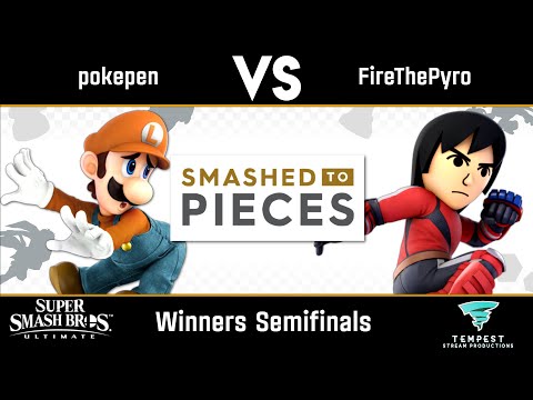 pokepen (Luigi) vs FireThePyro (Mii Brawler) - Winners Semifinals - Smashed to Pieces #36