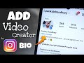 How To Add Video Creator To Instagram Bio 2024