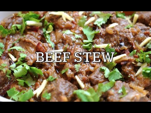 Pakistani  Style Beef Stew, Meat Curry with Whole Spices (English)