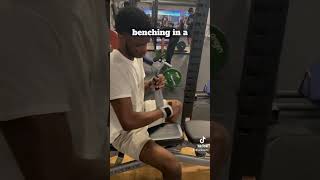 Is benching in a squat rack right or wrong  #shorts #shortsfeed #gym