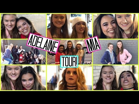 MEETING AND VLOGGING WITH ADELAINE MORIN AND MIA STAMMER! Adelaine and Mia World Tour! Video