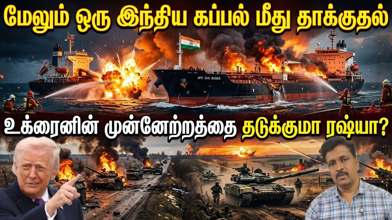 மீண்டும் தாக்குதல்! 💥 இந்திய கப்பலுக்கு என்ன நடந்தத