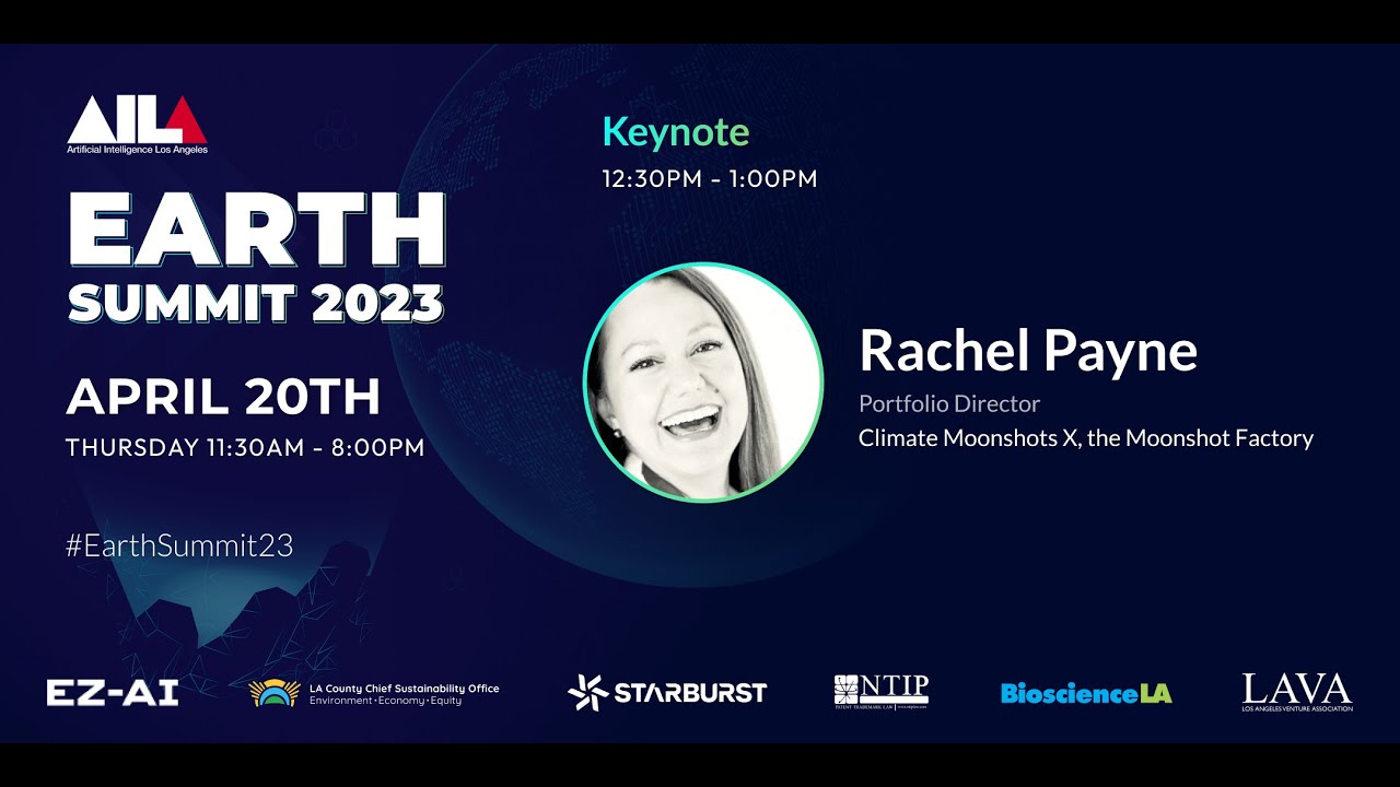 Keynote Rachel Payne, Portfolio Director, Climate Moonshots X