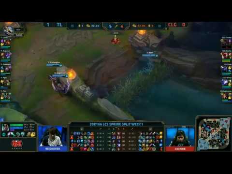 CLG Vs Team Liquid Game 2 HIGHLIGHTS NA LCS Spring Split 2017