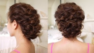 Easy Messy Updo Hair Tutorial