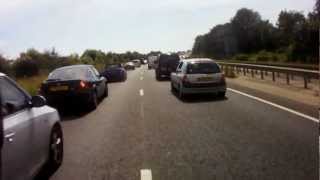 preview picture of video 'GSX-R600 Filtering Through Traffic - Chichester, UK'