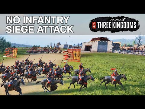 Massive Siege Battle No-Infantry Attack [Total War Three Kingdoms Cinematic Gameplay No Commentary]