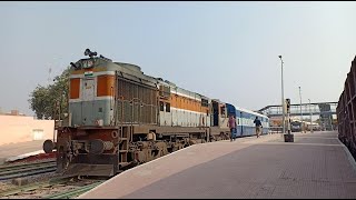 Full Journey 12489 Dadar - Bikaner Superfast express | Palghar To Bikaner Arrival - Wap7 to Wdp4d