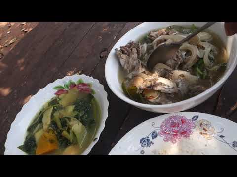 sour soup with banana tree