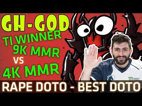 Dota 2 7.07b - GH-GOD Shadow Fiend - TI Winner 9K MMR RAPE 4K - X3 Rampage