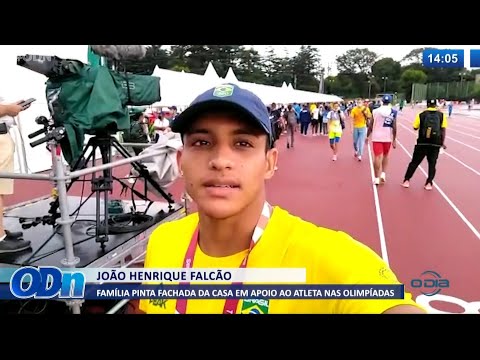 Família de João Falcão pinta fachada da casa em homenagem ao piauiense nas Olimpíadas 30 07 2021