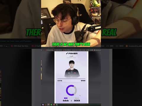 Faker's unbelievable stats #leagueoflegends #caedrel #faker