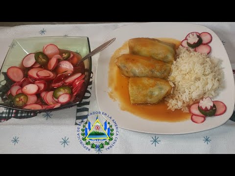 Como hacer rollitos de repollo vegetarianos / How to make vegetarian cabbage rolls