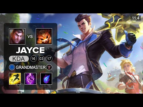 Jayce Top vs Gnar - EUW Grandmaster Patch 11.4