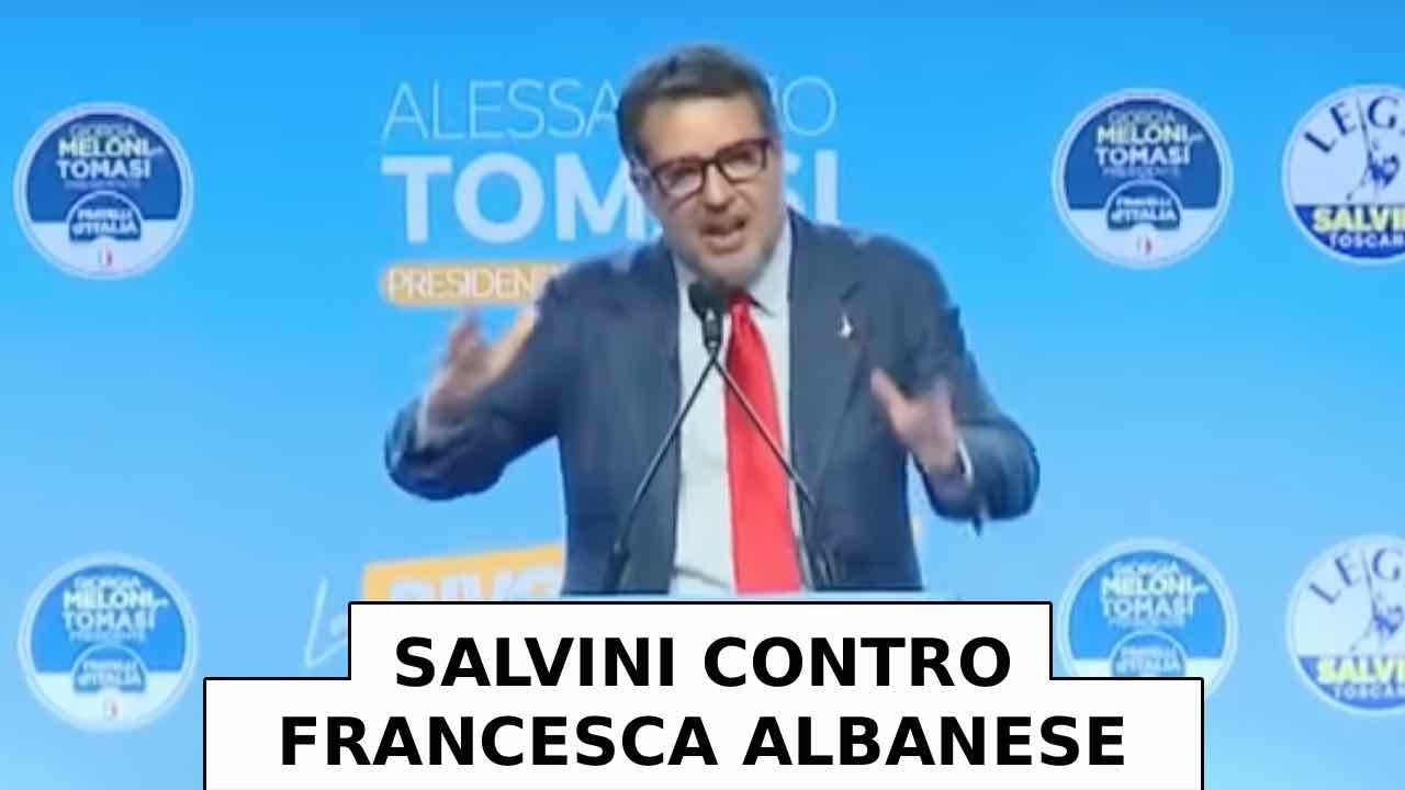 SALVINI CONTRO FRANCESCA ALBANESE: "SPERO CHE L'ONU LA LICENZI DOMANI MATTINA"