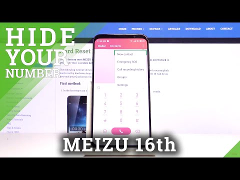 How to Make Number Private in MEIZU 16TH - Hide or Show Caller ID