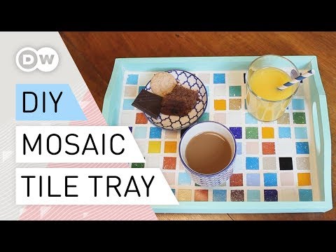 DIY - How to make a mosaic tile tray