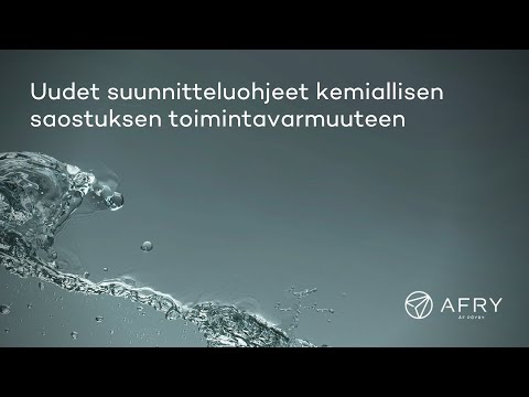Puhutaan vedestä: Miten varautua saostuskemikaalin toimitushäiriöön - uudet suunnitteluohjeet
