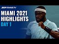 Tiafoe battles Travaglia; Alcaraz and Ruusuvuori meet | Miami 2021 Day 1 Highlights