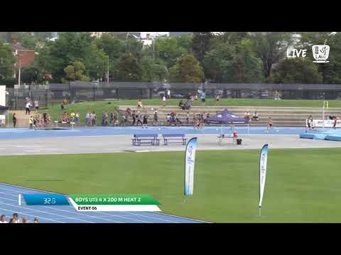 Boys U13 4 x 200m Heat 2 - 2018 SUBWAY State Relay Championships // LAVicTV