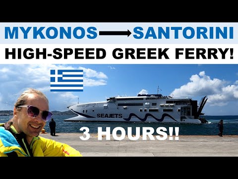 🇬🇷 Island Hopping in GREECE: Mykonos to Santorini by Ferry!