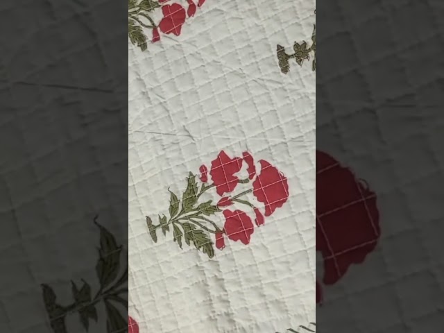 Cotton Baby Quilt - Indian Handmade 100 % Cotton Hand Block Printed ...
