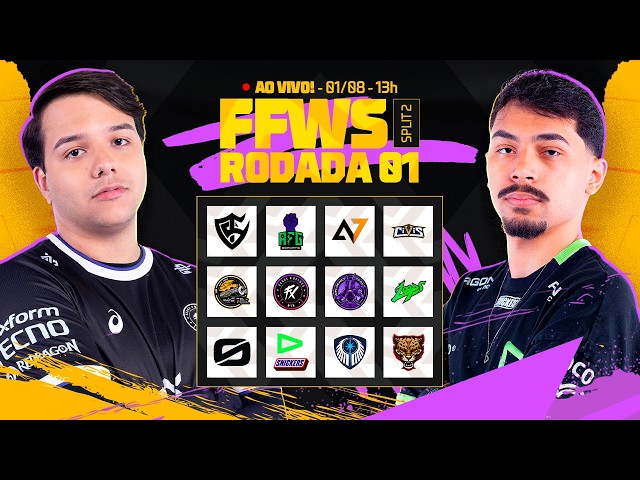 🔴 FREE FIRE AO VIVO: FFWS BRASIL SPLIT 2 | RODADA 1 🔥  | #FreeFire