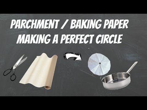 How to make a circle of baking paper (great for glazed vegetables) | kitchen tip