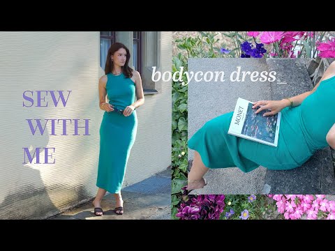 EASY BODYCON KLEID NÄHEN | mit kostenlosem Schnittmuster, Nähvlog