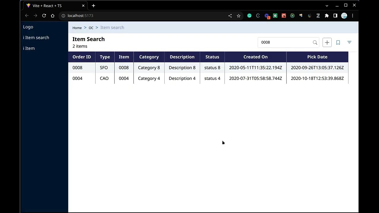 React Multiple Search Application