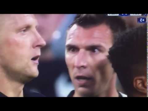 MANDZUKIC MANDA A FANCULO GLIK | JUVENTUS MONACO 2-1 CHAMPIONS LEAGUE