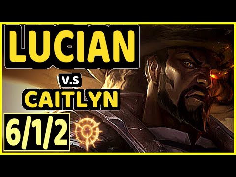 NEON (LUCIAN) vs CAITLYN - 6/1/2 KDA BOTTOM ADC CHALLENGER GAMEPLAY - EUW