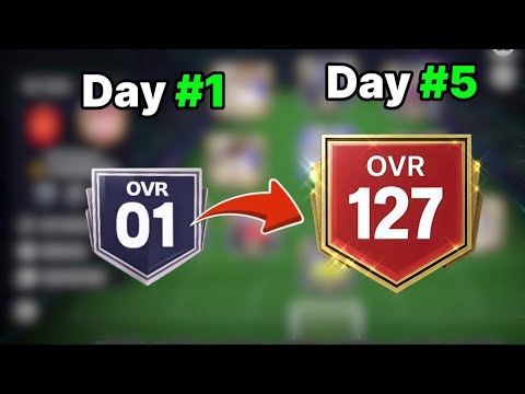 What OVR Can You Reach in 5 Days on a New Account? ($0 Spent) #fcmobile