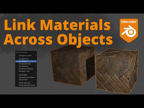 Blender - Link Materials Across Objects