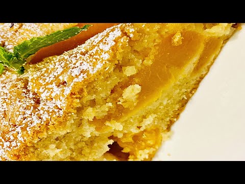 Peach Cake With Coconut