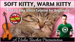 Beginner Violin | Soft Kitty, Warm Kitty | Big Bang Theory
