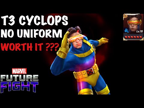 IS T3 CYCLOPS WORTH IT WITHOUT HIS PHOENIX FIVE UNIFORM?? | Marvel Future Fight