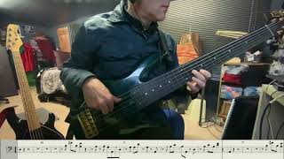 Gary Numan -  A subway called you -  fretless Mick Karn bass cover (with transcription)