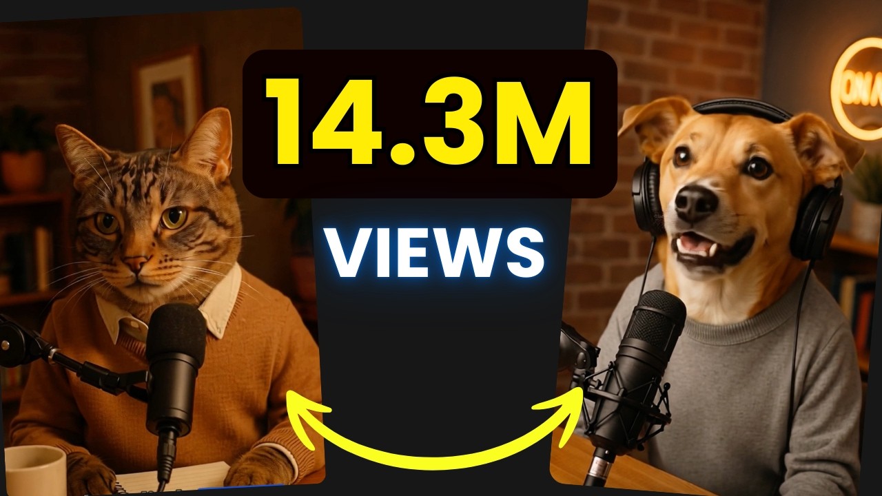 The EASIEST Way to Go Viral with AI Podcasts Automation (300K SUBSl)