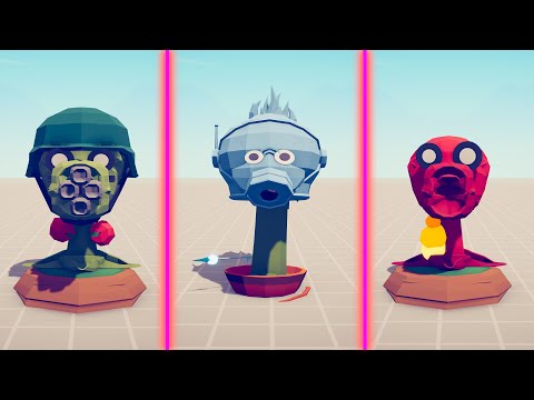 EVOLUTION OF PEA SHOOTER - Totally Accurate Battle Simulator TABS