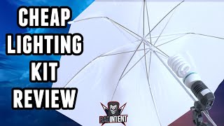 Video thumbnail for LimoStudio LMS103 Umbrella Lighting Kit Review by BadIntent Stream Tech Reviews