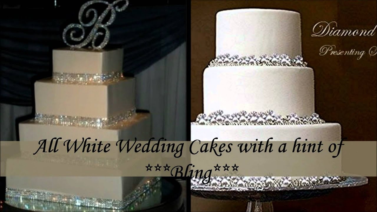 All White Winter Wedding Cakes and Cupcakes