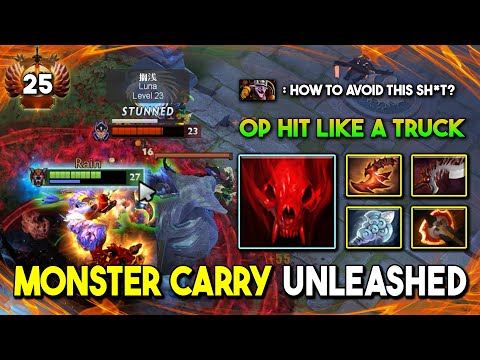 MONSTER HARD CARRY Ursa 1st ITEM BF Fast Farm Speed OP Hit Like A Truck 100% Counter Timbersaw DotA2