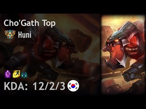 Cho'Gath Top vs Rumble - Huni - KR Challenger Patch 7.15