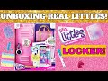UNBOXING Real Littles Pink Locker and Glitter Unicorn Duffle Bag Blind Box Opening!