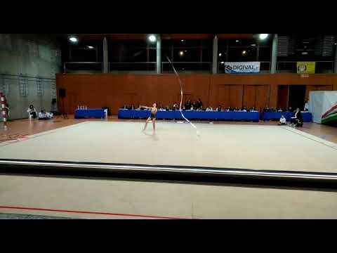 Carlotta Maino 2003 esercizio con nastro campionati individuali Gold 2019 ZT1