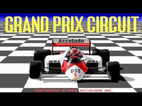 Grand Prix Circuit gameplay (PC Game, 1988)