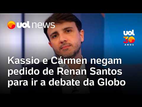 Renan Santos tem pedido para ir a debate da Globo negado por Kassio Nunes Marques e Cármen Lúcia