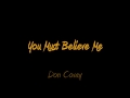 Don Covay - You Must Believe Me