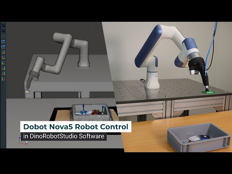 Dobot Nova 5 Robot Control in DinoRobotStudio Software